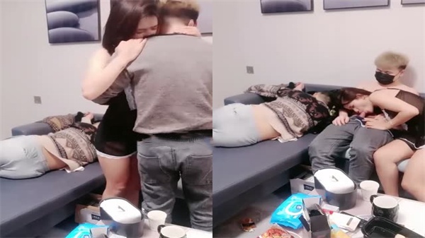 醉酒丈夫旁 饥渴嫂子主动勾引小叔激烈交欢 臀浪摇晃撞击声不断